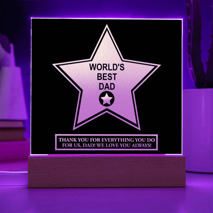 Dad-World_s Best Dad-Acrylic