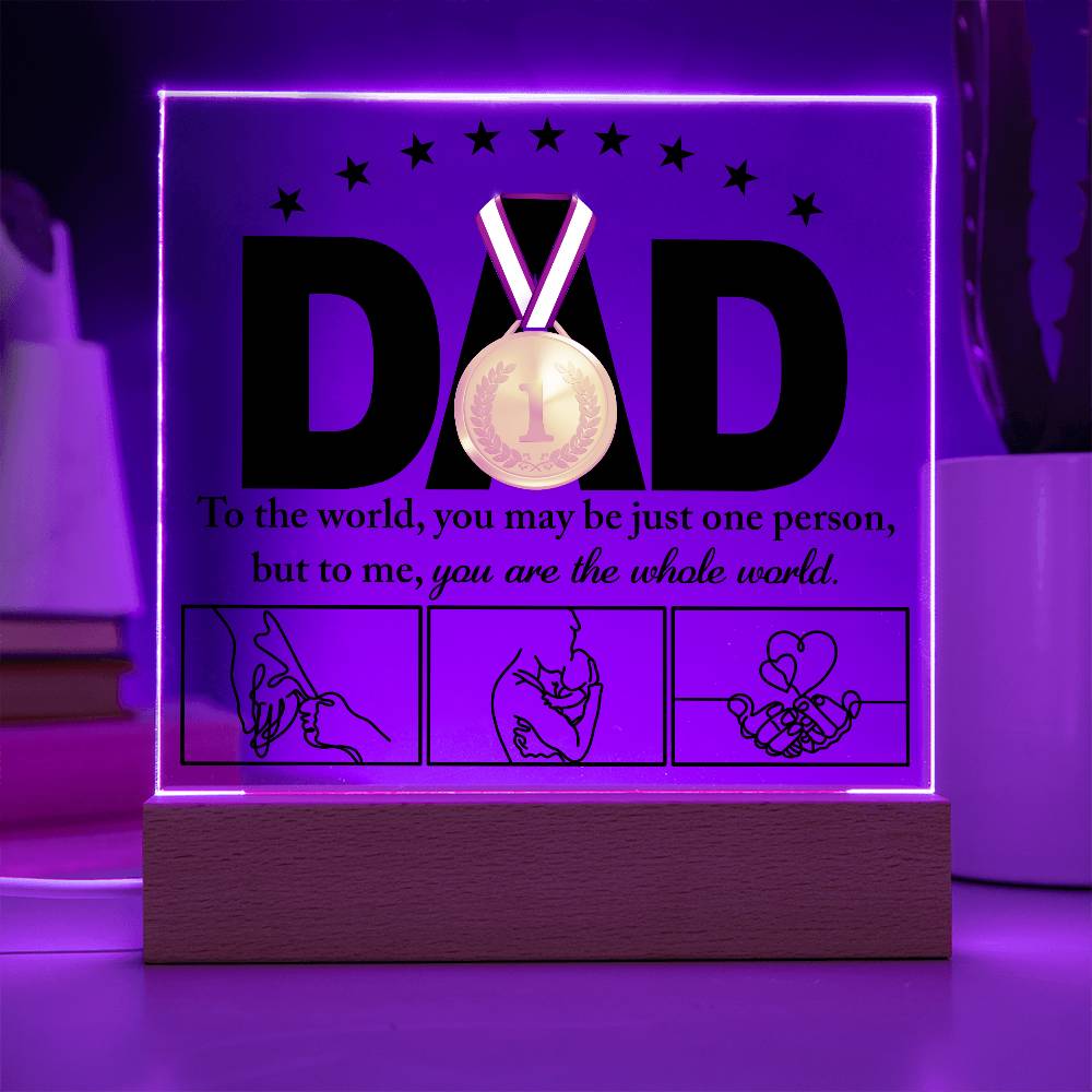 Dad-The Whole World-Acrylic