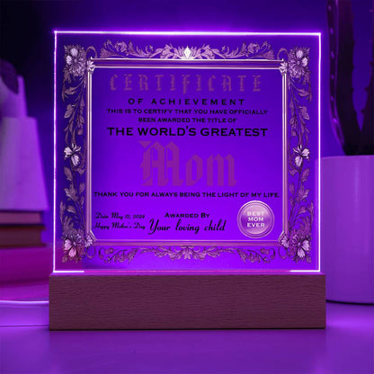 Mom-Happy Mother's Day-Acrylic