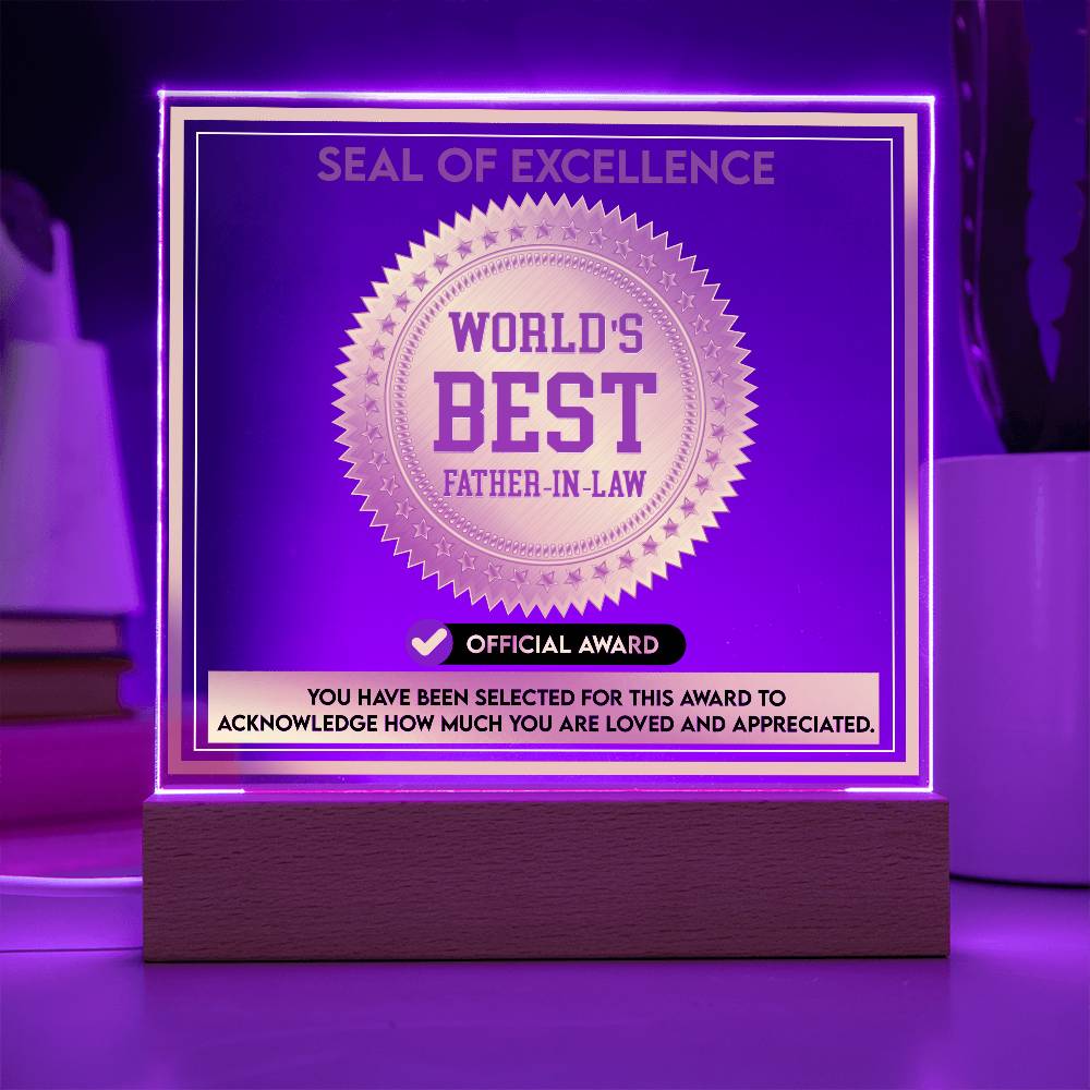 Father-In-Law-Seal Of Excellence-Acrylic