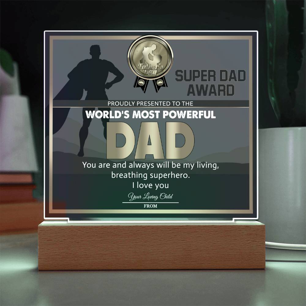 Dad-Super Dad Award-Acrylic