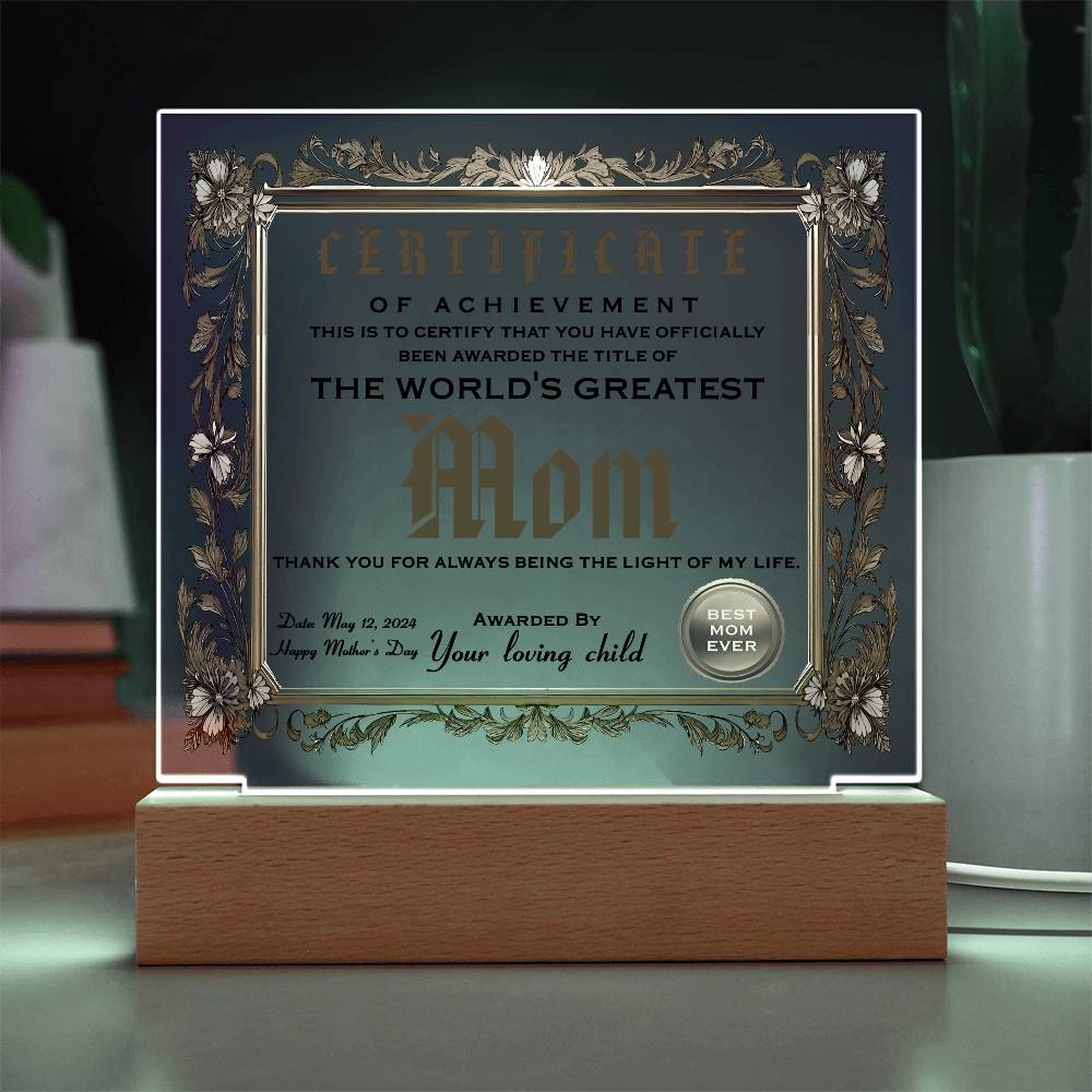 Mom-Happy Mother's Day-Acrylic