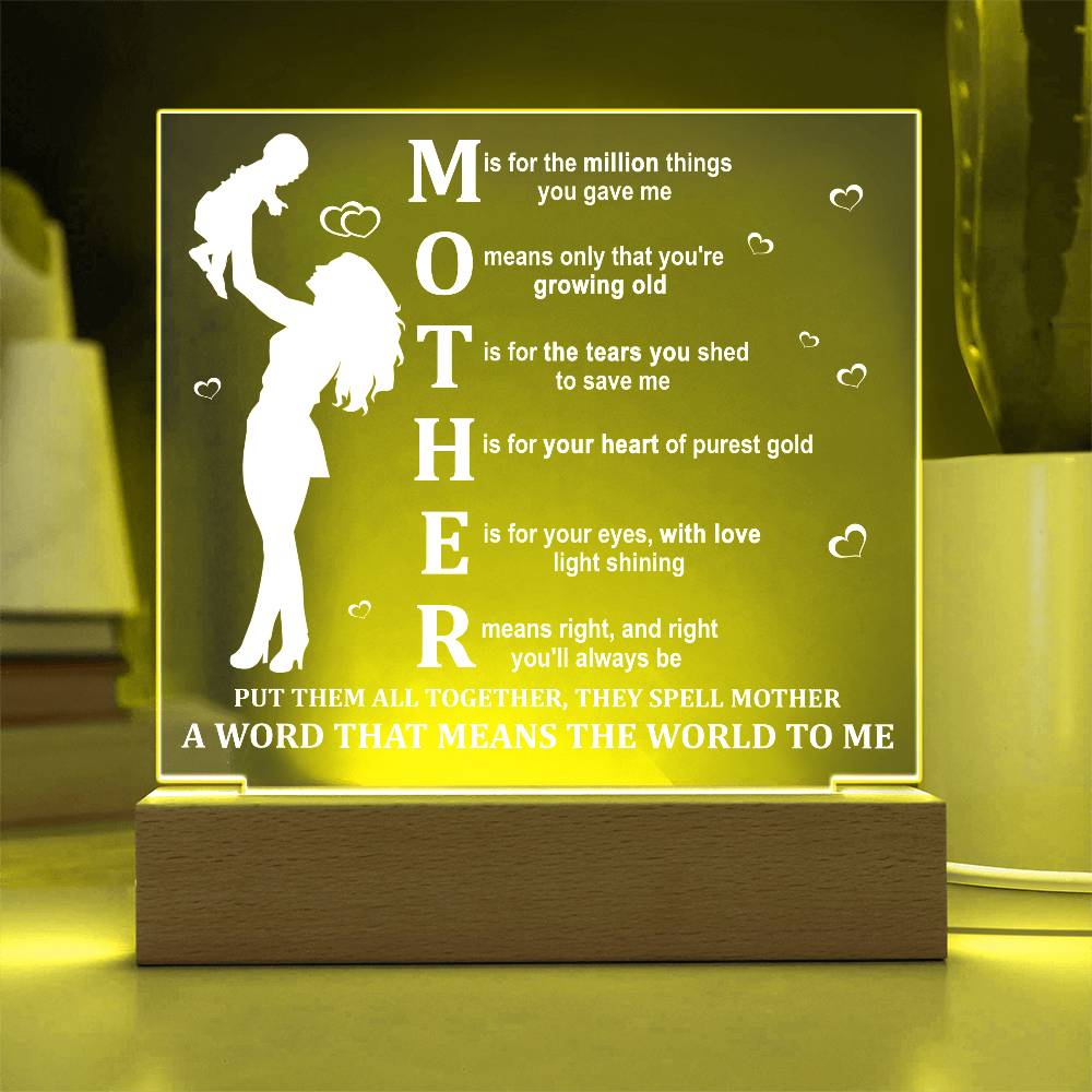 Mom-Means The World-Acrylic