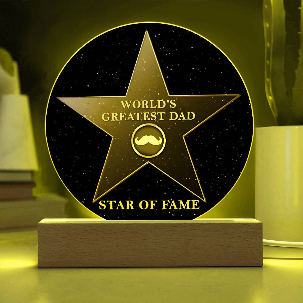 Dad-Greatest Dad-Circle Acrylic