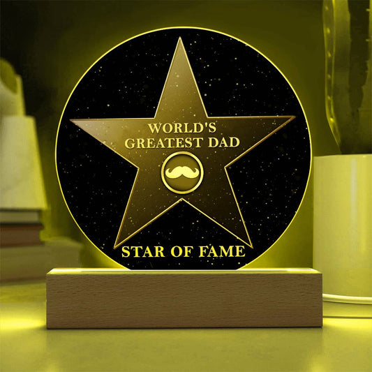 Dad-Greatest Dad-Circle Acrylic