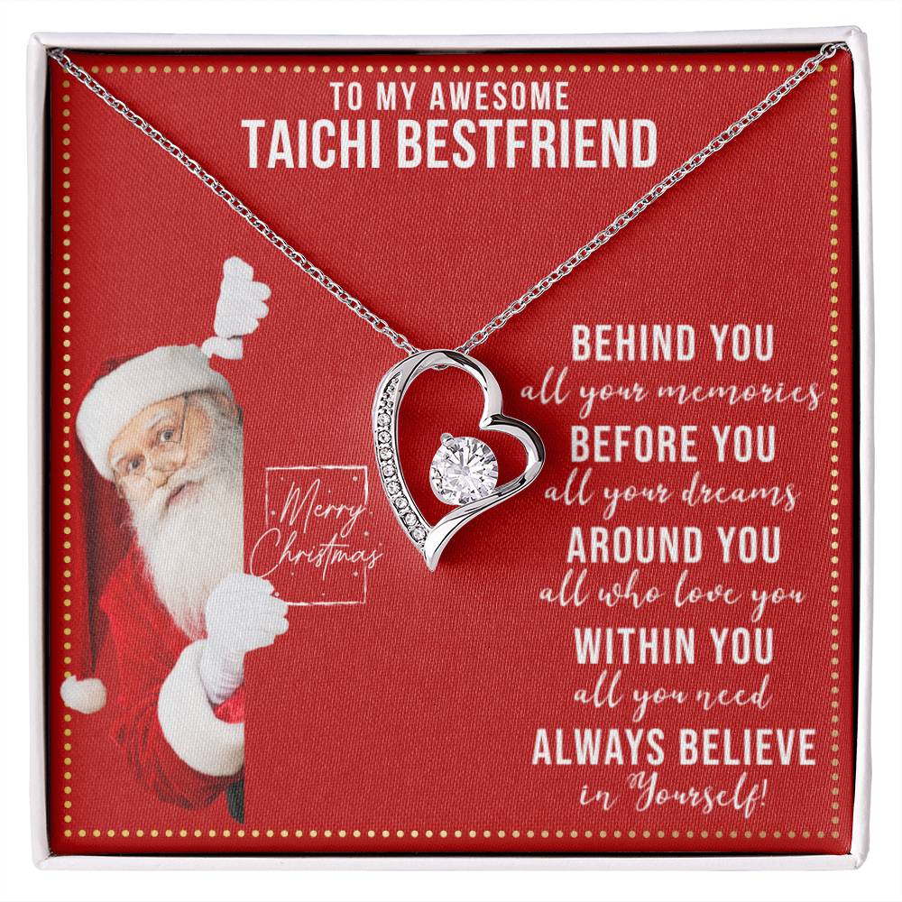JGF Jewelry Gifts for Family Heart Necklace Gift For My Female Taichi BFF Bestie