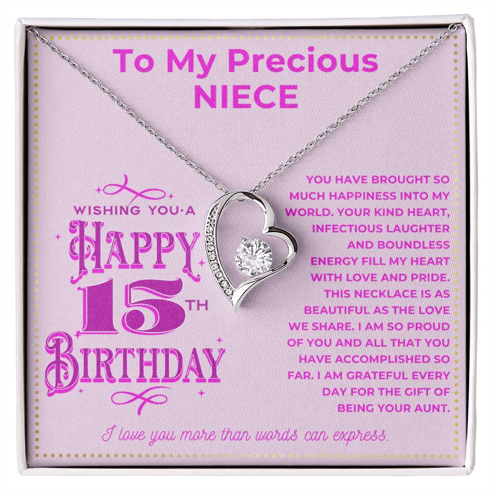 JGF Jewelry Gifts for Family To My Niece Necklace For 18th Birthday From Aunt