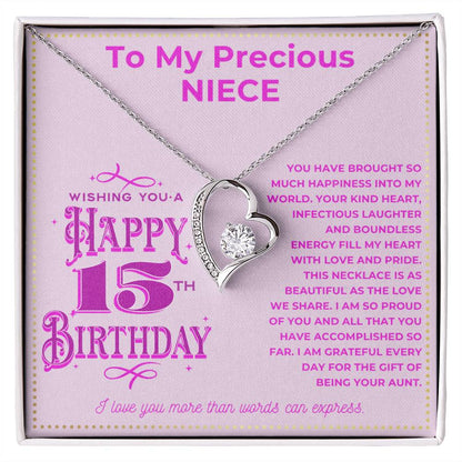 JGF Jewelry Gifts for Family To My Niece Necklace For 18th Birthday From Aunt
