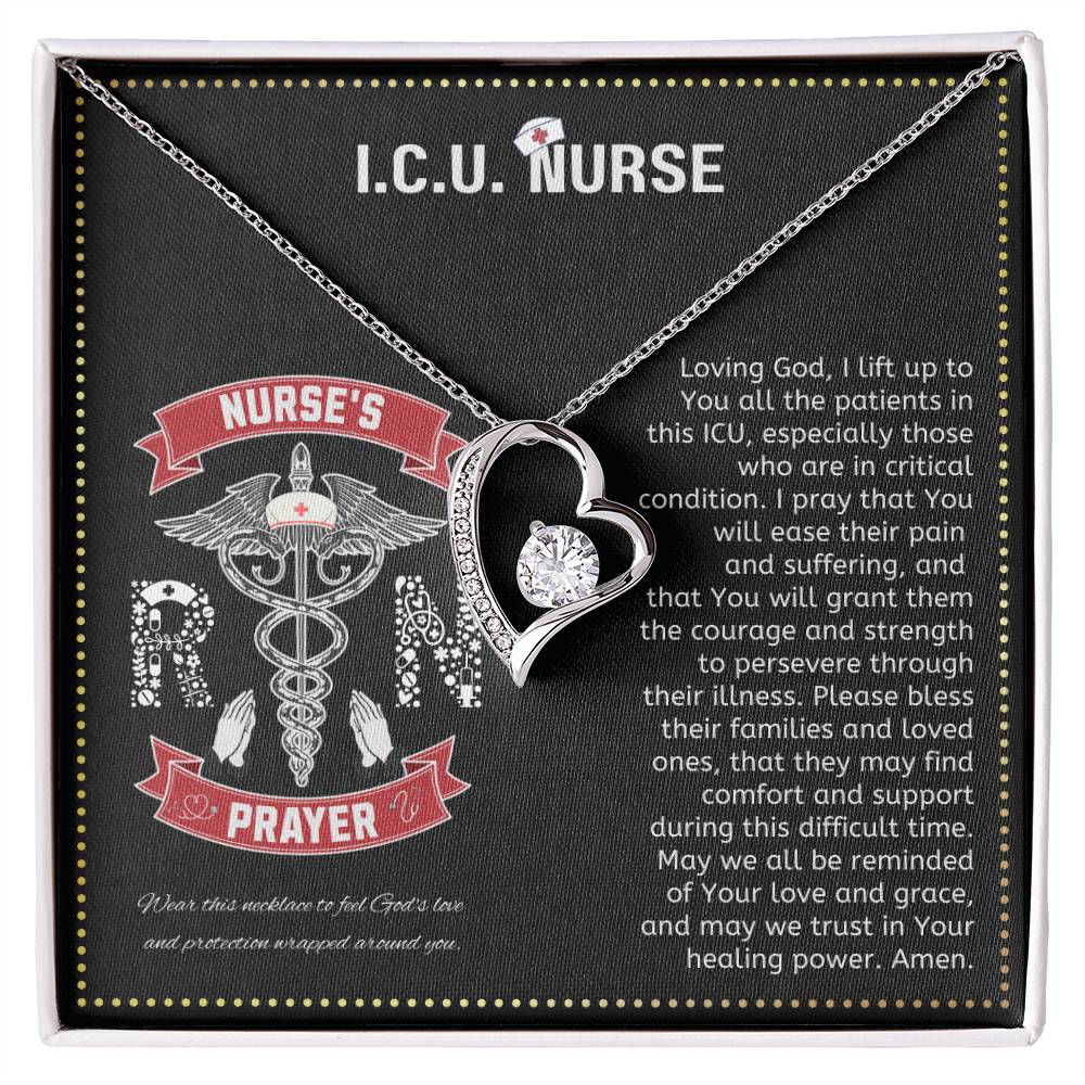 JGF Jewelry Gifts for Family | ICU Nurse Essentials For Work | Nurses Heart Necklace For Women