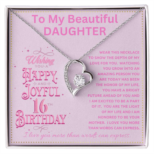 JGF Jewelry Gifts for Family 16th Birthday For Daughter Turning 16 Year Old