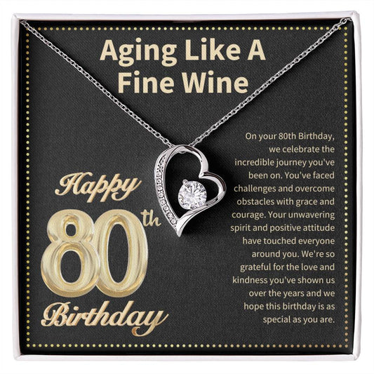 JGF Jewelry Gifts for Family 80 Year Old Birthday Gifts For Women Unique