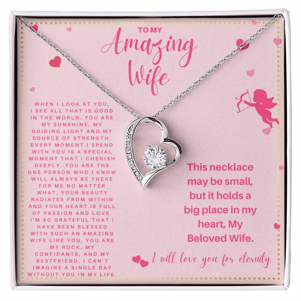 JGF Jewelry Gifts for Family To My Amazing Wife Necklace