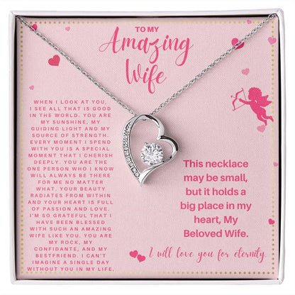JGF Jewelry Gifts for Family To My Amazing Wife Necklace