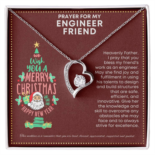 JGF Jewelry Gifts for Family Engineer Gifts For Adults Friend Simple Heart Necklace