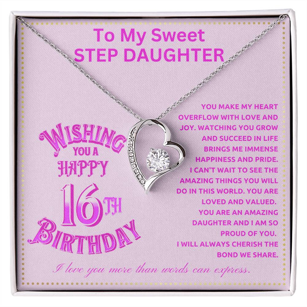 JGF Jewelry Gifts for Family Adult Step Daughter Birthday Gift From Dad