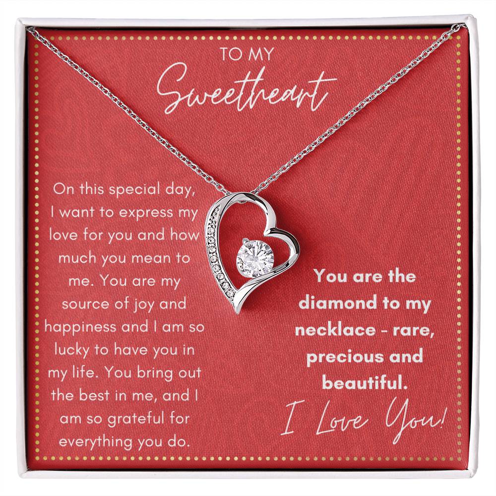 JGF Jewelry Gifts for Family To My Wife I Love You Necklace