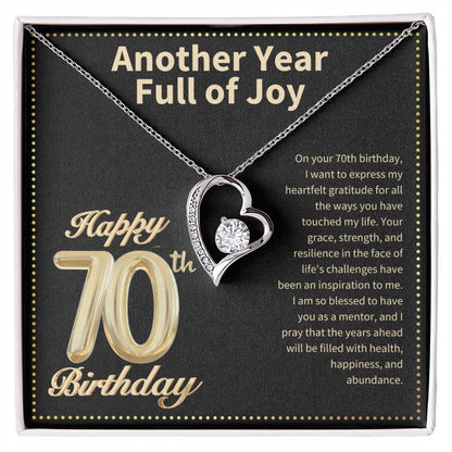 JGF Jewelry Gifts for Family 70th Birthday Gifts For Woman