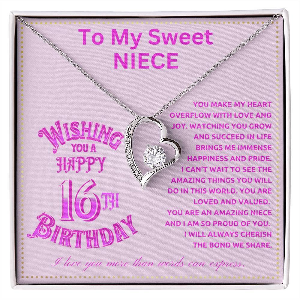 JGF Jewelry Gifts for Family Niece 16th Birthday From Aunt For Teen Girls