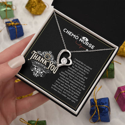 JGF Jewelry Gifts for Family Chemo Nurse RN Thank You Gifts for Women Heart Necklace