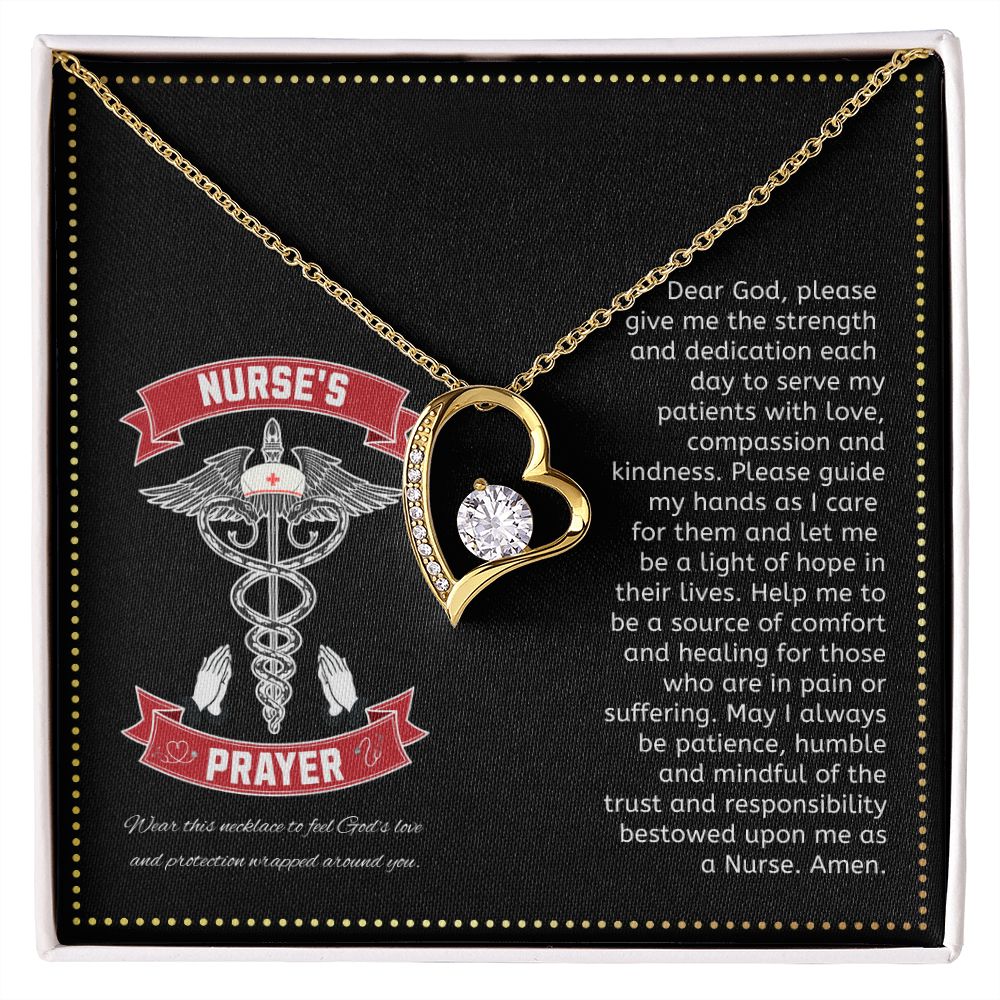 JGF Jewelry Gifts for Family | Nurses Prayer Necklace Sterling Silver | Nurse Practitioner Graduation Gifts For Women