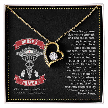 JGF Jewelry Gifts for Family | Nurses Prayer Necklace Sterling Silver | Nurse Practitioner Graduation Gifts For Women