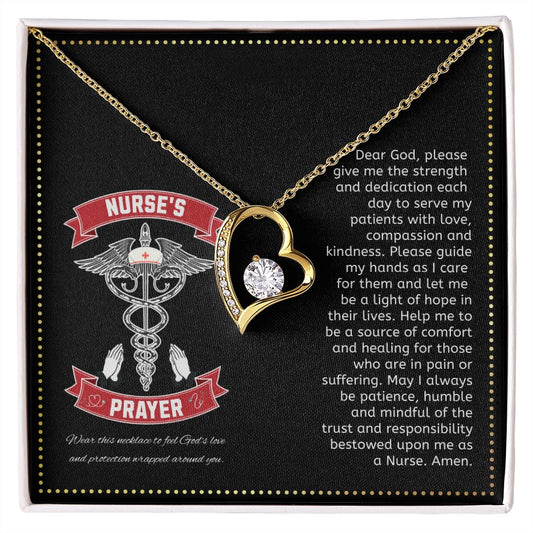 JGF Jewelry Gifts for Family | Nurses Prayer Necklace Sterling Silver | Nurse Practitioner Graduation Gifts For Women
