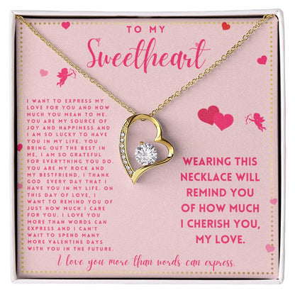 JGF Jewelry Gifts for Family Happy Valentine To My Future Wife Necklace