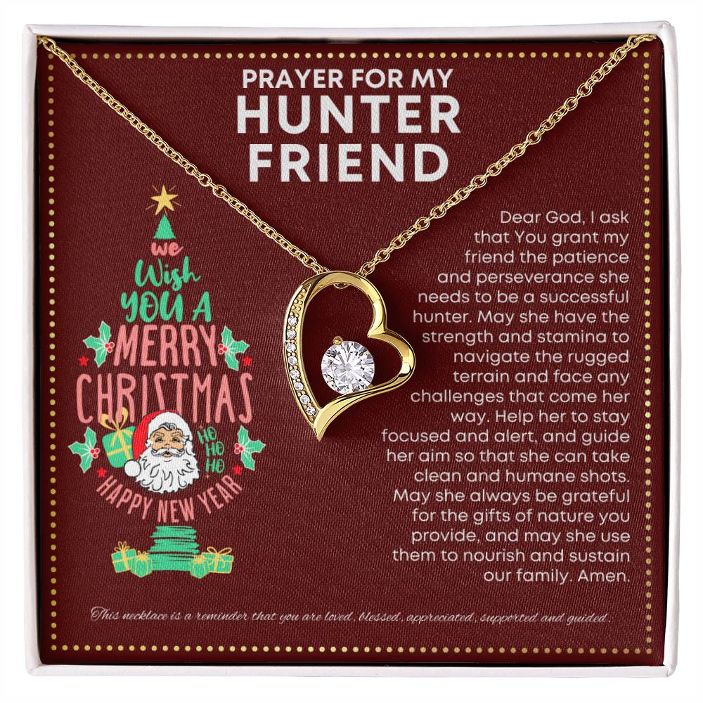 JGF Jewelry Gifts for Family Gifts for Deer and Duck Hunter Friend Cute Simple Heart Necklace