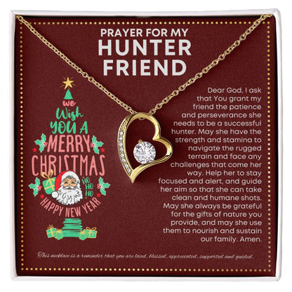 JGF Jewelry Gifts for Family Gifts for Deer and Duck Hunter Friend Cute Simple Heart Necklace