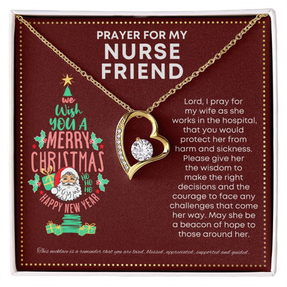 JGF Jewelry Gifts for Family I Love My Nurse Friend Present Simple Small Heart Necklace