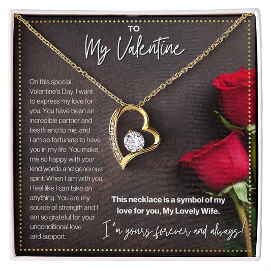 JGF Jewelry Gifts for Family Wife Valentines Card From Husband