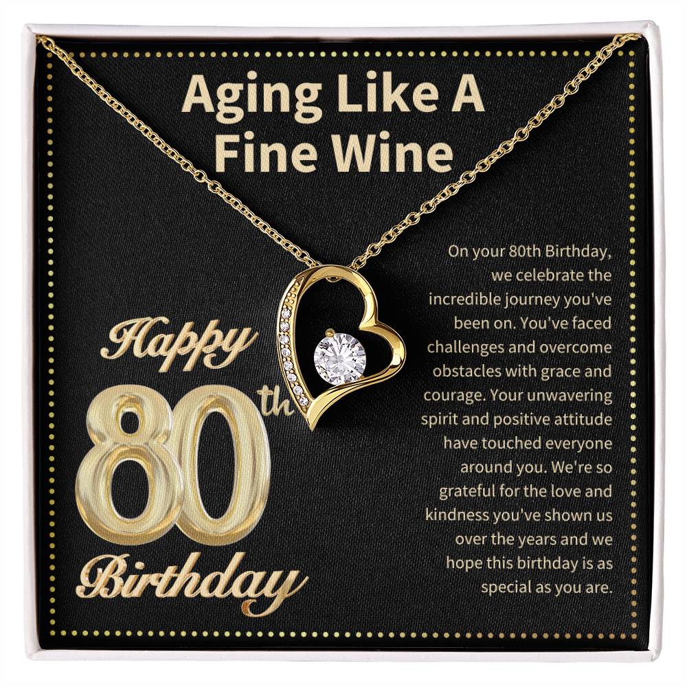 JGF Jewelry Gifts for Family 80 Year Old Birthday Gifts For Women Unique