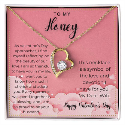 JGF Jewelry Gifts for Family Happy Valentine Card For My Wife