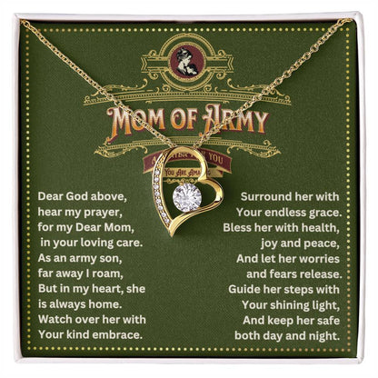 JGF Jewelry Gifts for Family Prayer for Army National Guard Mom Necklace Pendant Jewelry Gifts For Women From Daughter and Son