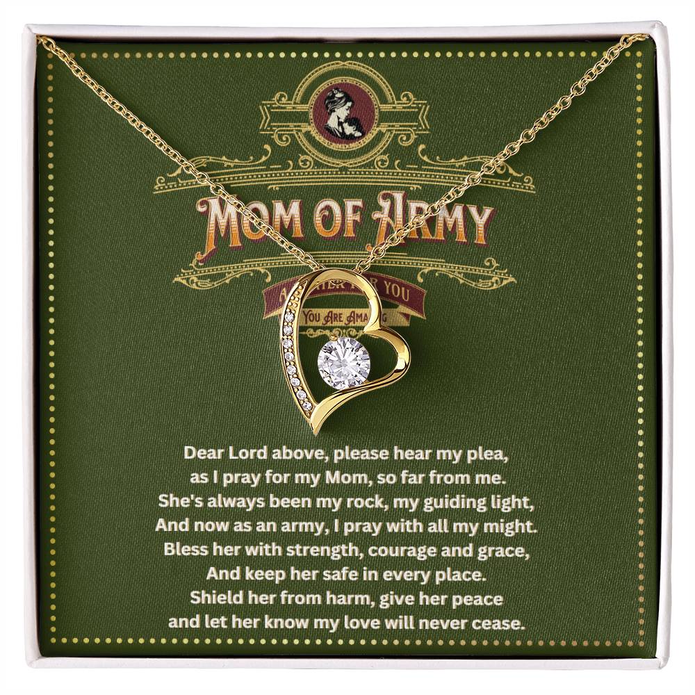 JGF Jewelry Gifts for Family Army National Guard Mom Necklace Pendant For Women Jewelry From Son and Daughter