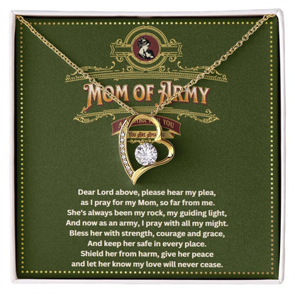 JGF Jewelry Gifts for Family Army National Guard Mom Necklace Pendant For Women Jewelry From Son and Daughter