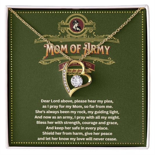 JGF Jewelry Gifts for Family Army National Guard Mom Necklace Pendant For Women Jewelry From Son and Daughter