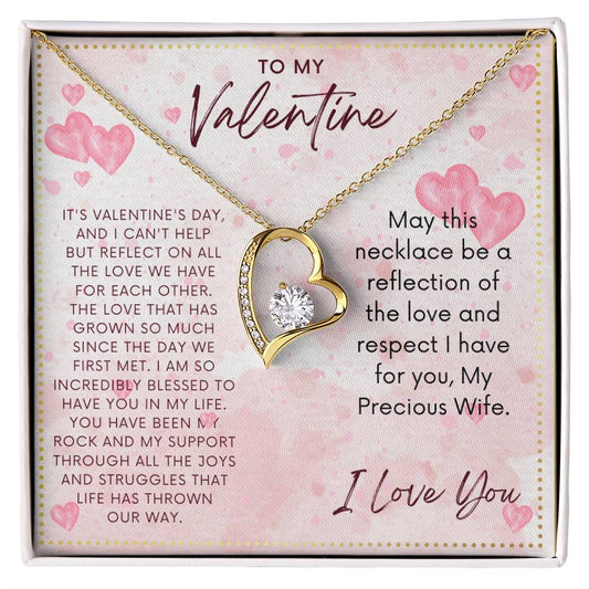 JGF Jewelry Gifts for Family Simple Heart Valentine Cards For My Precious Wife