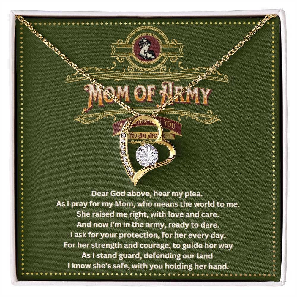 JGF Jewelry Gifts For Family Army Mom Necklace For Women Gifts Jewelry Pendant From Daughter and Son