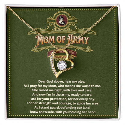 JGF Jewelry Gifts For Family Army Mom Necklace For Women Gifts Jewelry Pendant From Daughter and Son