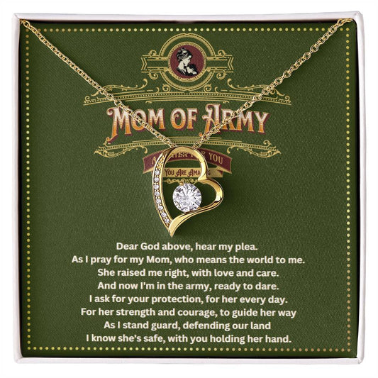 JGF Jewelry Gifts For Family Army Mom Necklace For Women Gifts Jewelry Pendant From Daughter and Son