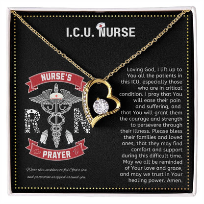 JGF Jewelry Gifts for Family | ICU Nurse Essentials For Work | Nurses Heart Necklace For Women