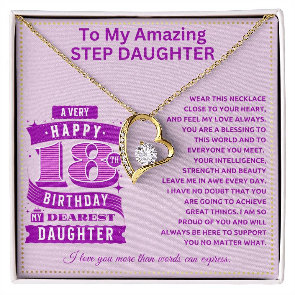 JGF Jewelry Gifts for Family 18th Birthday Gifts for Step Daughter Adult
