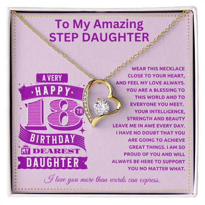 JGF Jewelry Gifts for Family 18th Birthday Gifts for Step Daughter Adult