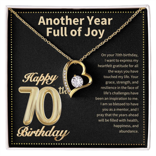 JGF Jewelry Gifts for Family 70th Birthday Gifts For Woman