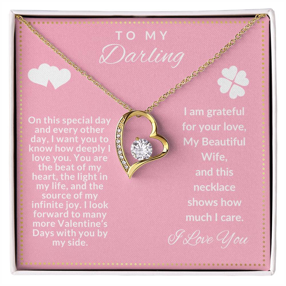 JGF Jewelry Gifts for Family To My Beautiful Wife Necklace From Husband