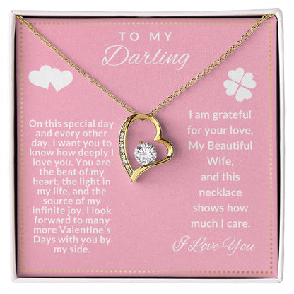 JGF Jewelry Gifts for Family To My Beautiful Wife Necklace From Husband