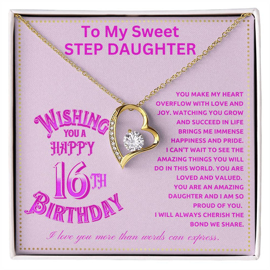JGF Jewelry Gifts for Family Adult Step Daughter Birthday Gift From Dad