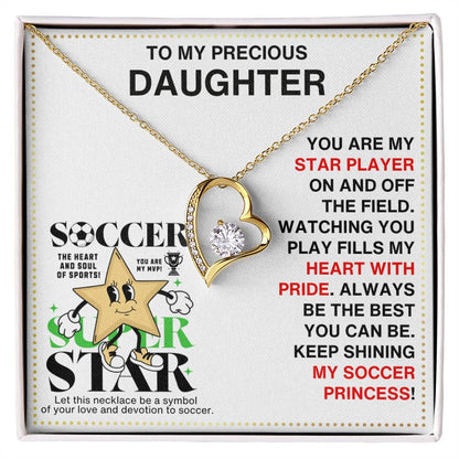 JGF Jewelry Gifts for Family Soccer Necklace For Girls Silver