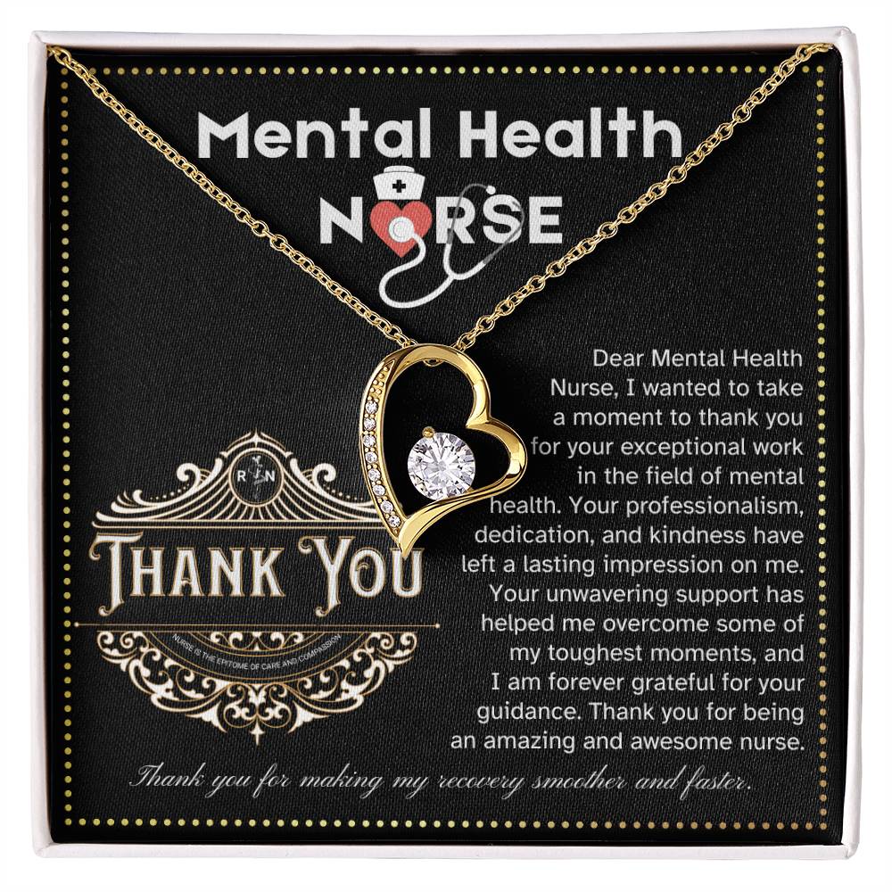 JGF Jewelry Gifts for Family Mental Health Thank You Card For Nurse